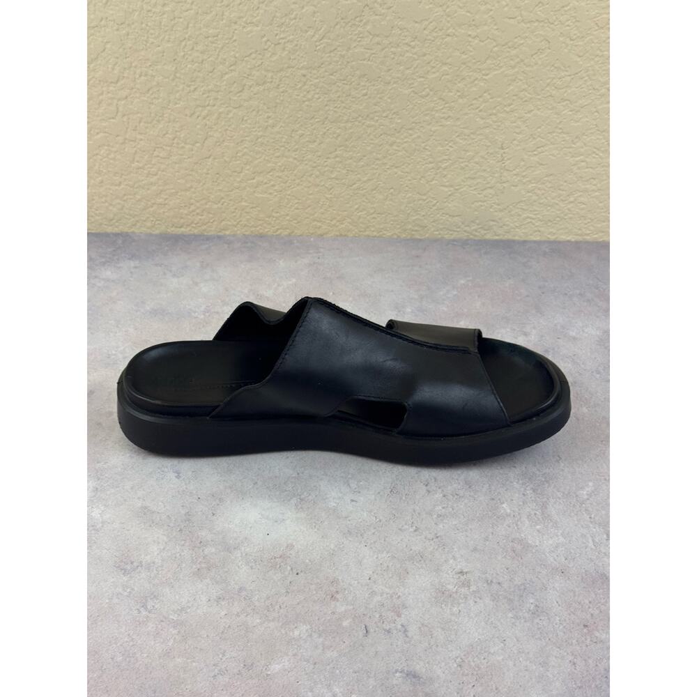 ECCO 2nd Cozmo Men's Black Leather Slide Sandals H-Strap Size EU 45 US 11-11.5 - Picture 8 of 13